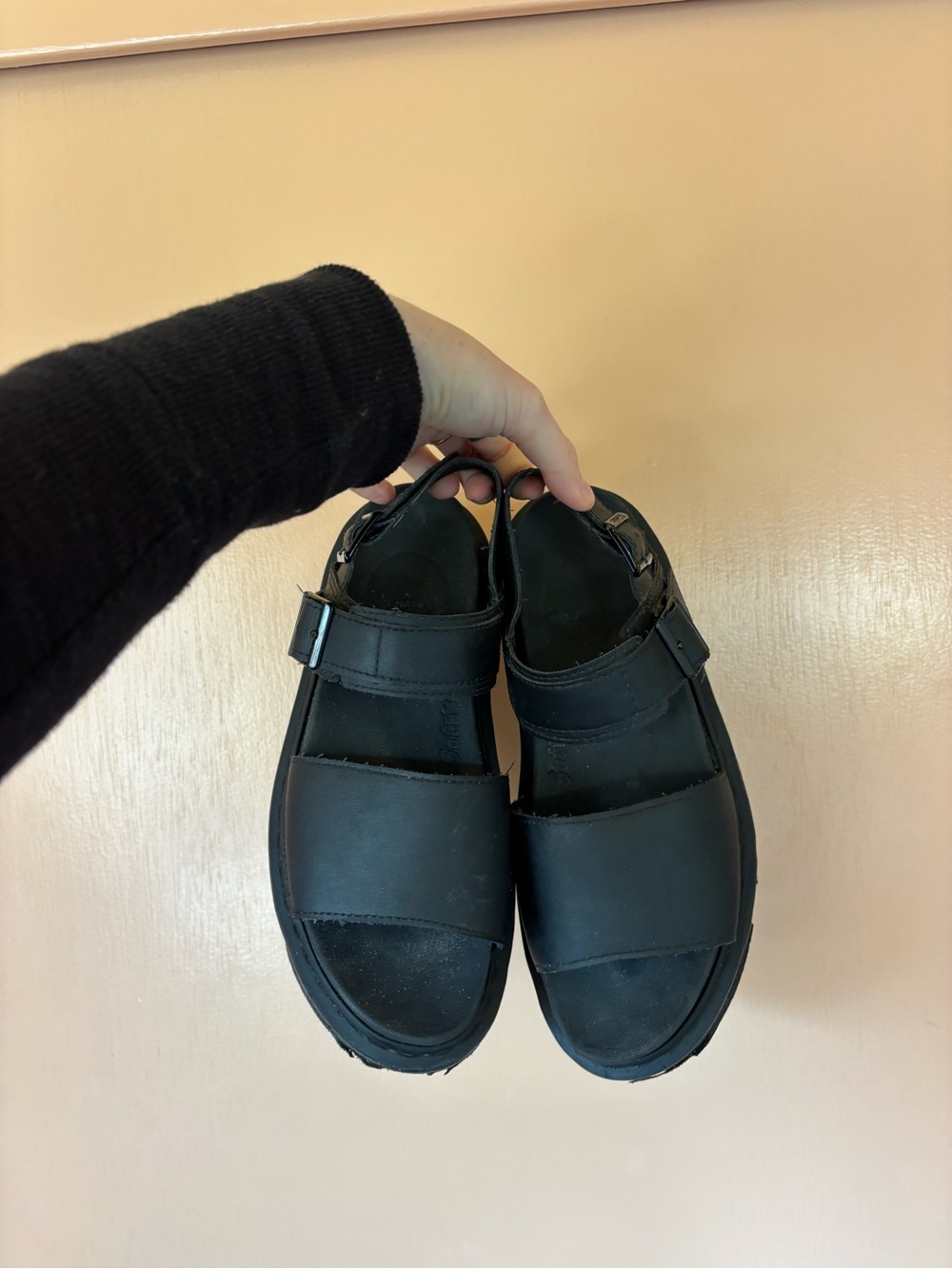Black Doc Marten Sandals